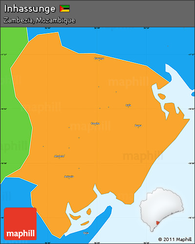 Political Simple Map of Inhassunge