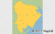 Savanna Style Simple Map of Inhassunge