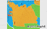 Political 3D Map of Morrumbala