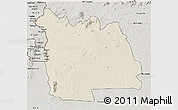 Shaded Relief 3D Map of Morrumbala, semi-desaturated