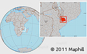 Gray Location Map of Morrumbala