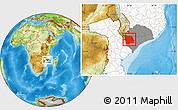 Physical Location Map of Morrumbala, highlighted country, highlighted parent region