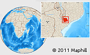 Shaded Relief Location Map of Morrumbala