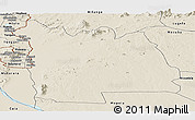 Shaded Relief Panoramic Map of Morrumbala