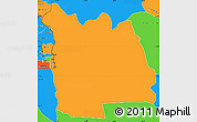 Political Simple Map of Morrumbala