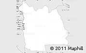 Silver Style Simple Map of Morrumbala