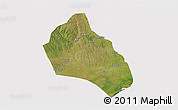 Satellite 3D Map of Namacurra, cropped outside