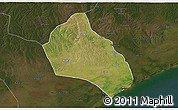 Satellite 3D Map of Namacurra, darken