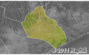 Satellite 3D Map of Namacurra, desaturated