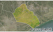 Satellite 3D Map of Namacurra, semi-desaturated