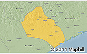 Savanna Style 3D Map of Namacurra