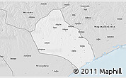 Silver Style 3D Map of Namacurra