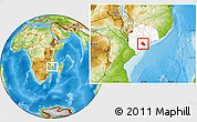 Physical Location Map of Namacurra, highlighted parent region