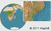 Satellite Location Map of Namacurra
