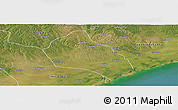 Satellite Panoramic Map of Namacurra