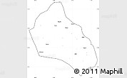 Blank Simple Map of Namacurra, cropped outside