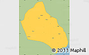 Savanna Style Simple Map of Namacurra, single color outside