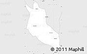 Silver Style Simple Map of Namarroi