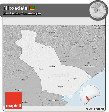Gray 3D Map of Nicoadala