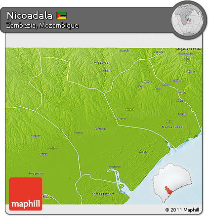 Physical 3D Map of Nicoadala