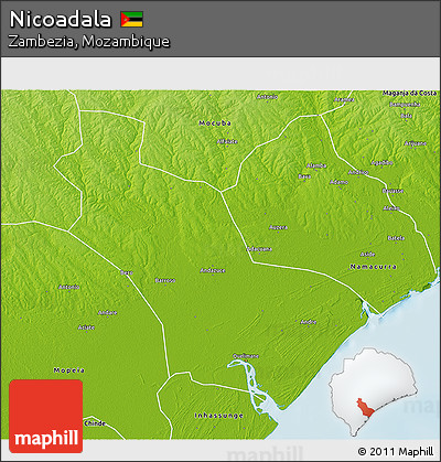 Physical 3D Map of Nicoadala