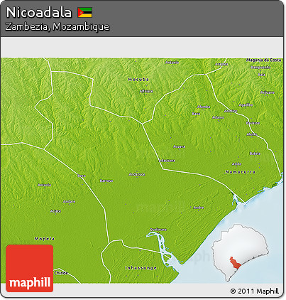 Physical 3D Map of Nicoadala