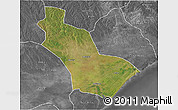 Satellite 3D Map of Nicoadala, desaturated