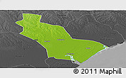 Physical Panoramic Map of Nicoadala, darken, desaturated