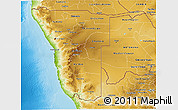 Physical 3D Map of Namibia