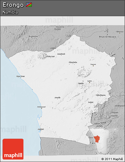 Gray 3D Map of Erongo