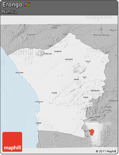 Gray 3D Map of Erongo