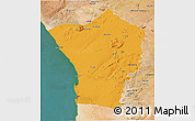 Political 3D Map of Erongo, satellite outside