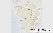 Shaded Relief 3D Map of Erongo, lighten, semi-desaturated