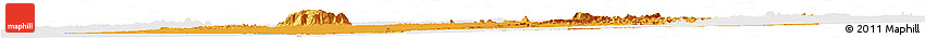 Political Horizon Map of Erongo, cropped outside