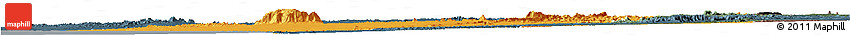 Political Horizon Map of Erongo, darken, semi-desaturated