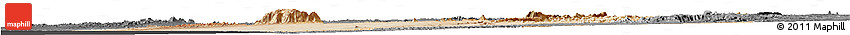 Satellite Horizon Map of Erongo, darken, desaturated