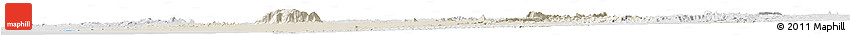 Shaded Relief Horizon Map of Erongo, lighten, desaturated