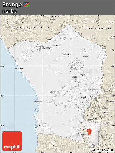 Classic Style Map of Erongo