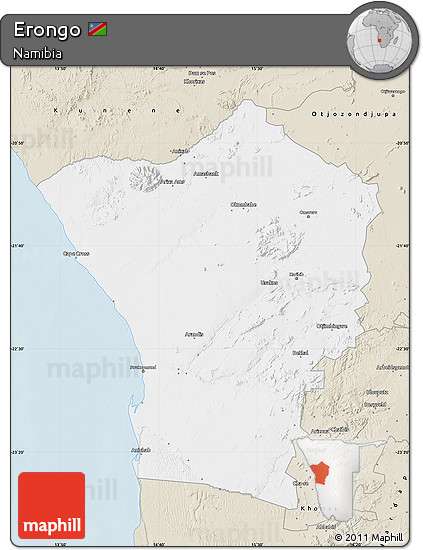 Classic Style Map of Erongo