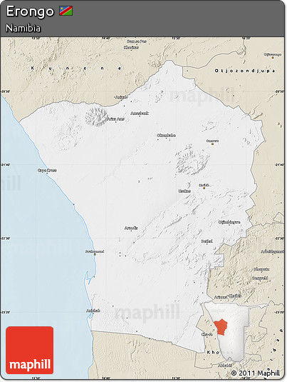 Classic Style Map of Erongo