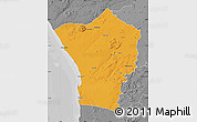 Political Map of Erongo, desaturated