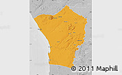 Political Map of Erongo, lighten, desaturated