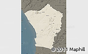 Shaded Relief Map of Erongo, darken