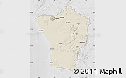Shaded Relief Map of Erongo, lighten, desaturated