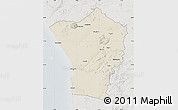 Shaded Relief Map of Erongo, lighten, semi-desaturated