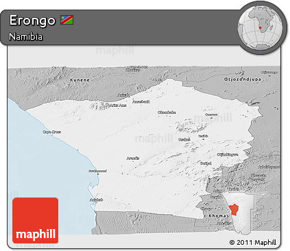 Gray Panoramic Map of Erongo