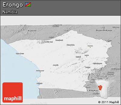 Gray Panoramic Map of Erongo