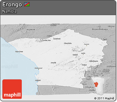 Gray Panoramic Map of Erongo