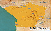 Political Panoramic Map of Erongo, satellite outside