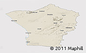 Shaded Relief Panoramic Map of Erongo, cropped outside
